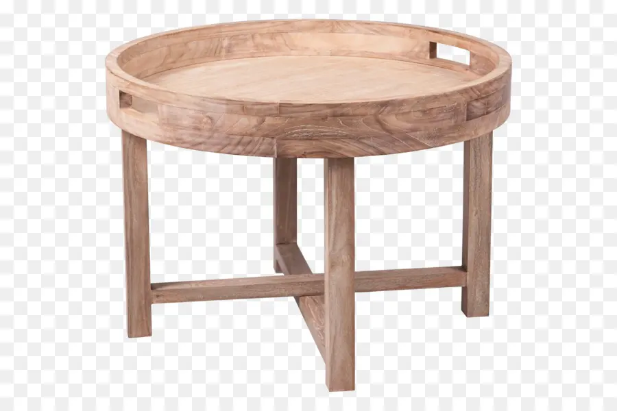 Table En Bois，Rond PNG