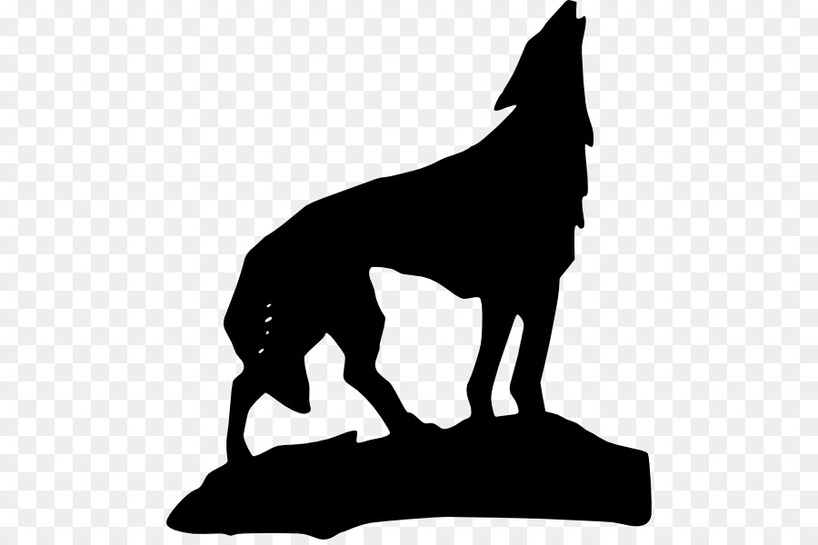 Loup Hurlant，Silhouette PNG