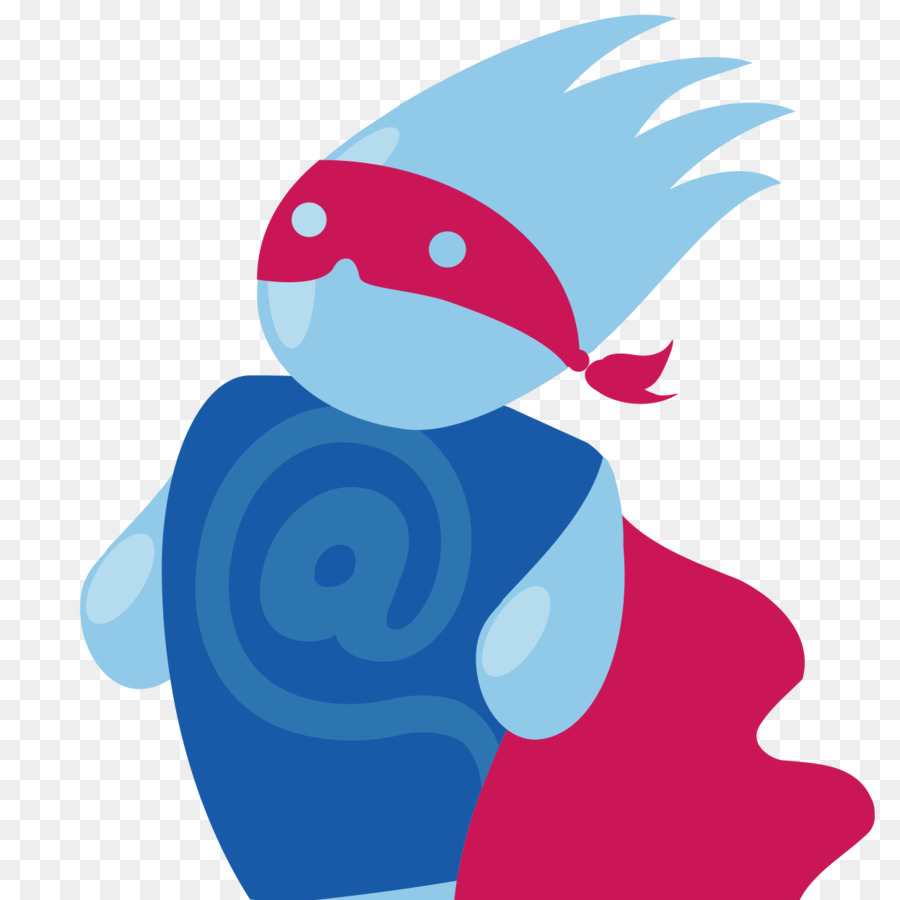 Super Héros Bleu，Masque Rouge PNG