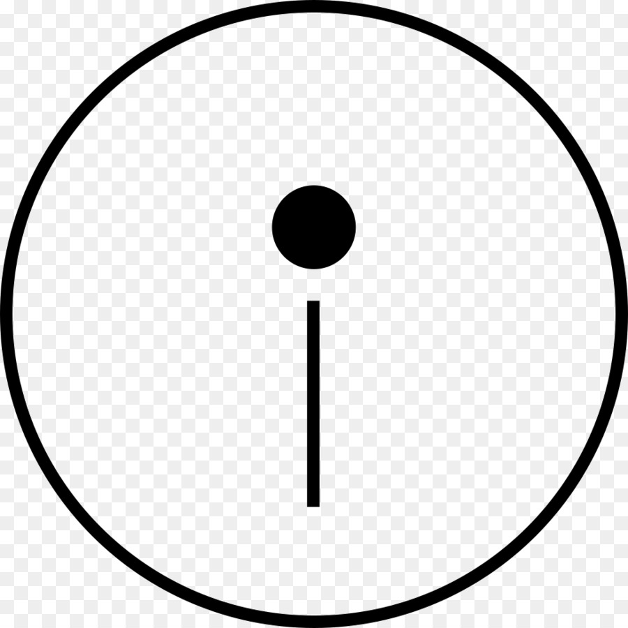 Symbole Noir Et Blanc，Cercle PNG