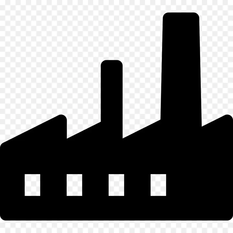 Silhouette D'usine，Bâtiment PNG