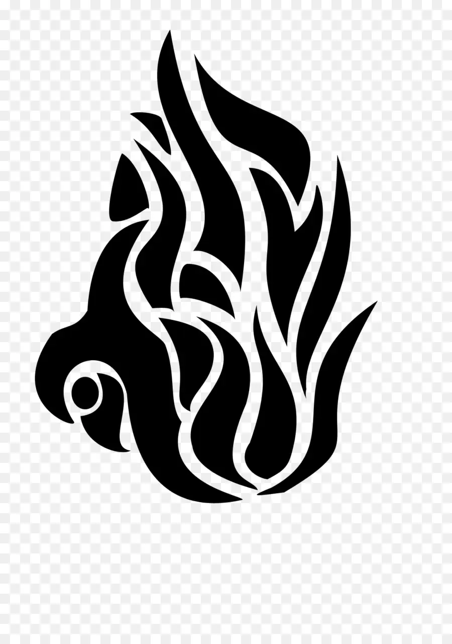 Flamme，Noir PNG