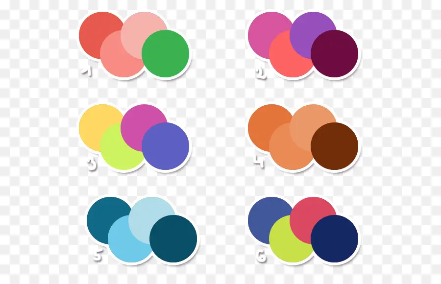 Palettes De Couleurs，Combinaisons PNG