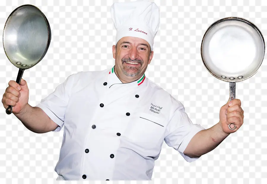 Chef Avec Des Casseroles，Toque De Chef PNG