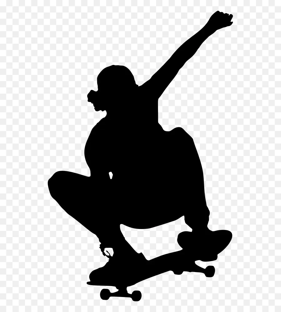 Silhouette De Skateur，Skateboard PNG