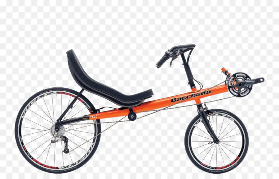 Vélo Couché，Orange PNG