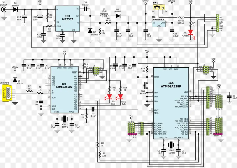 Schéma De Circuit，Électronique PNG