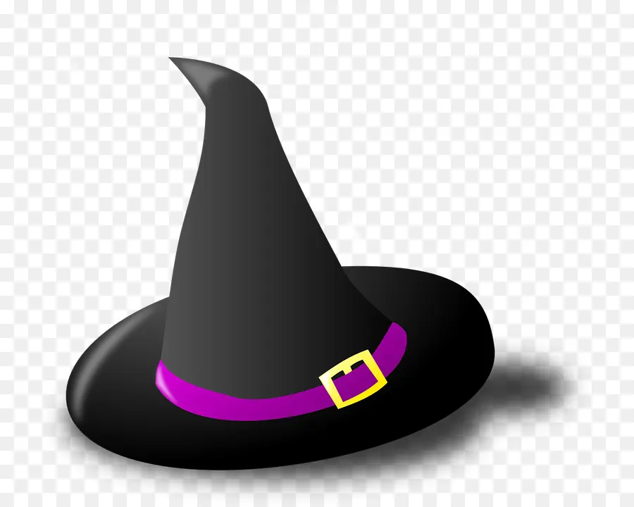 Chapeau De Sorcière，Noir PNG