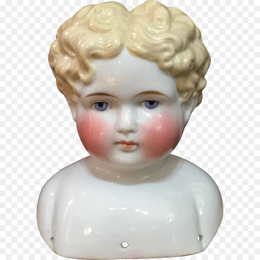 Tête De Poupée En Porcelaine，Antique PNG