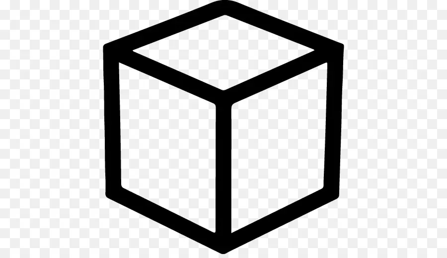 Cube Noir，Géométrique PNG