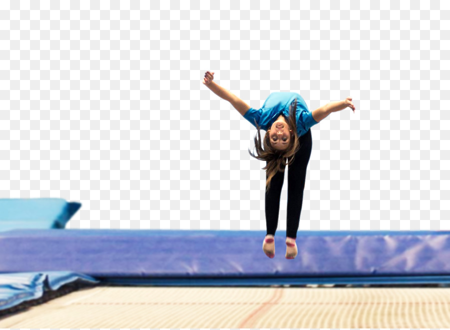 Fille Sur Trampoline，Trampoline PNG