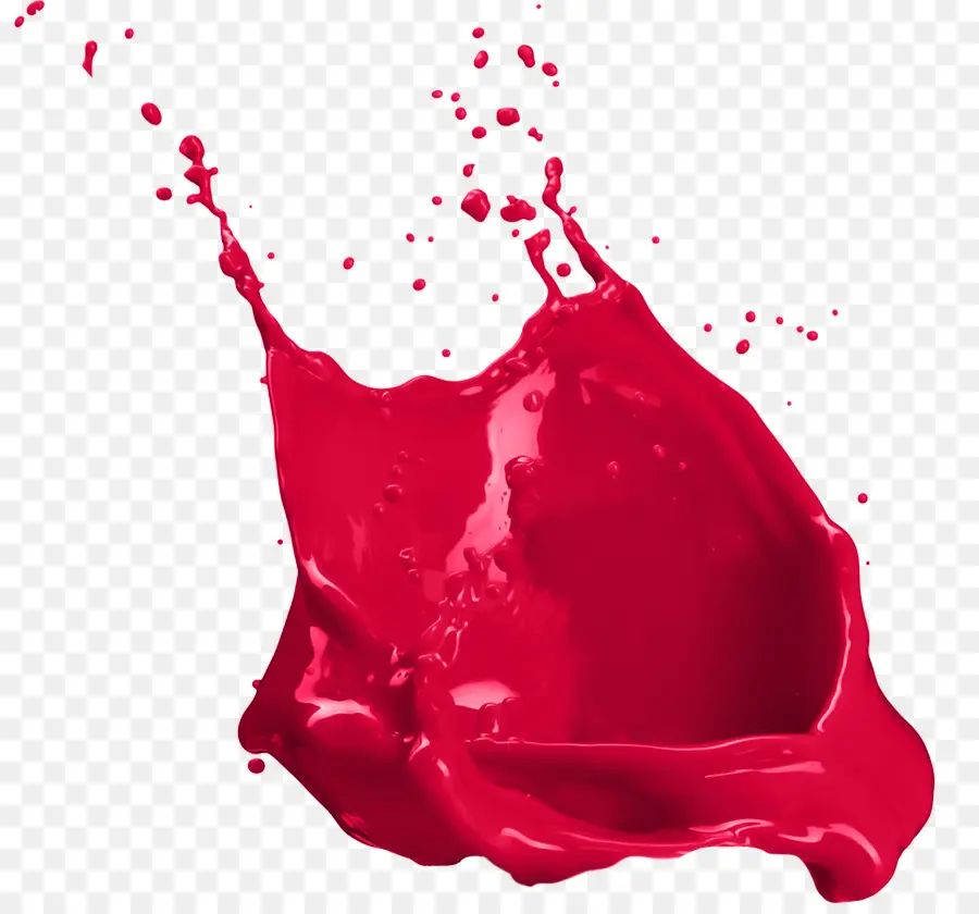 Éclaboussure De Peinture Rouge，Liquide PNG