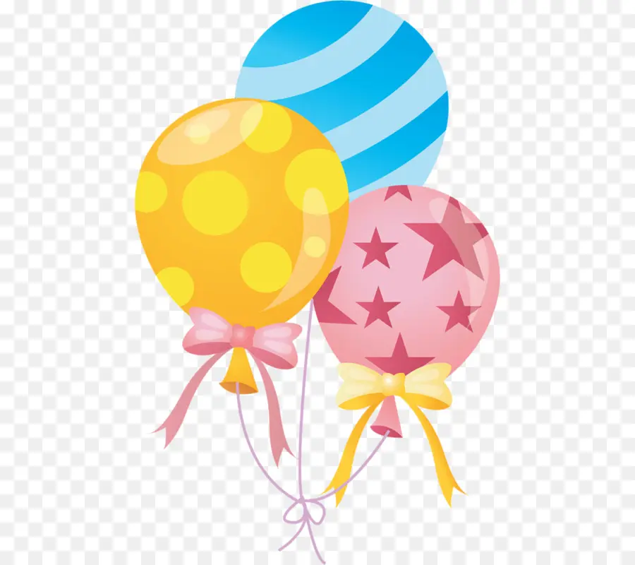 Ballons Colorés，Faire La Fête PNG