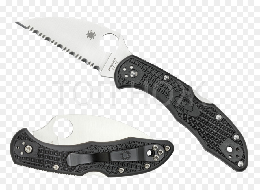 Couteau，Spyderco PNG