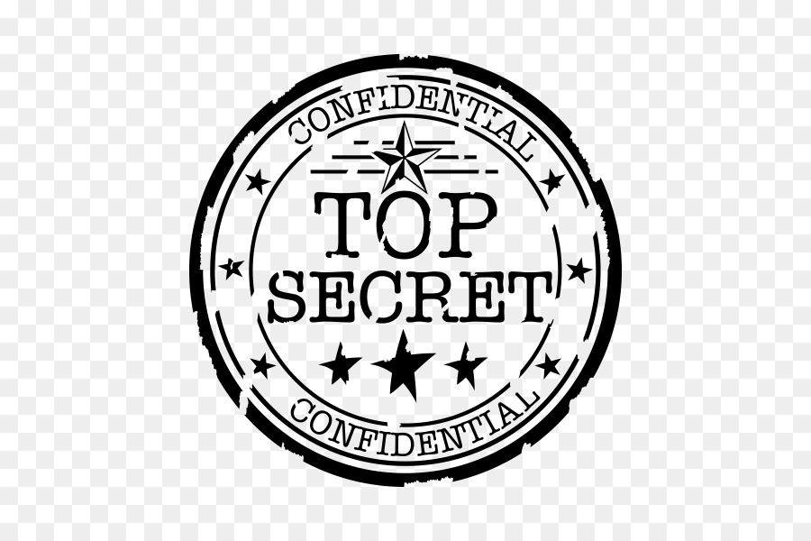 Timbre Top Secret，Confidentiel PNG