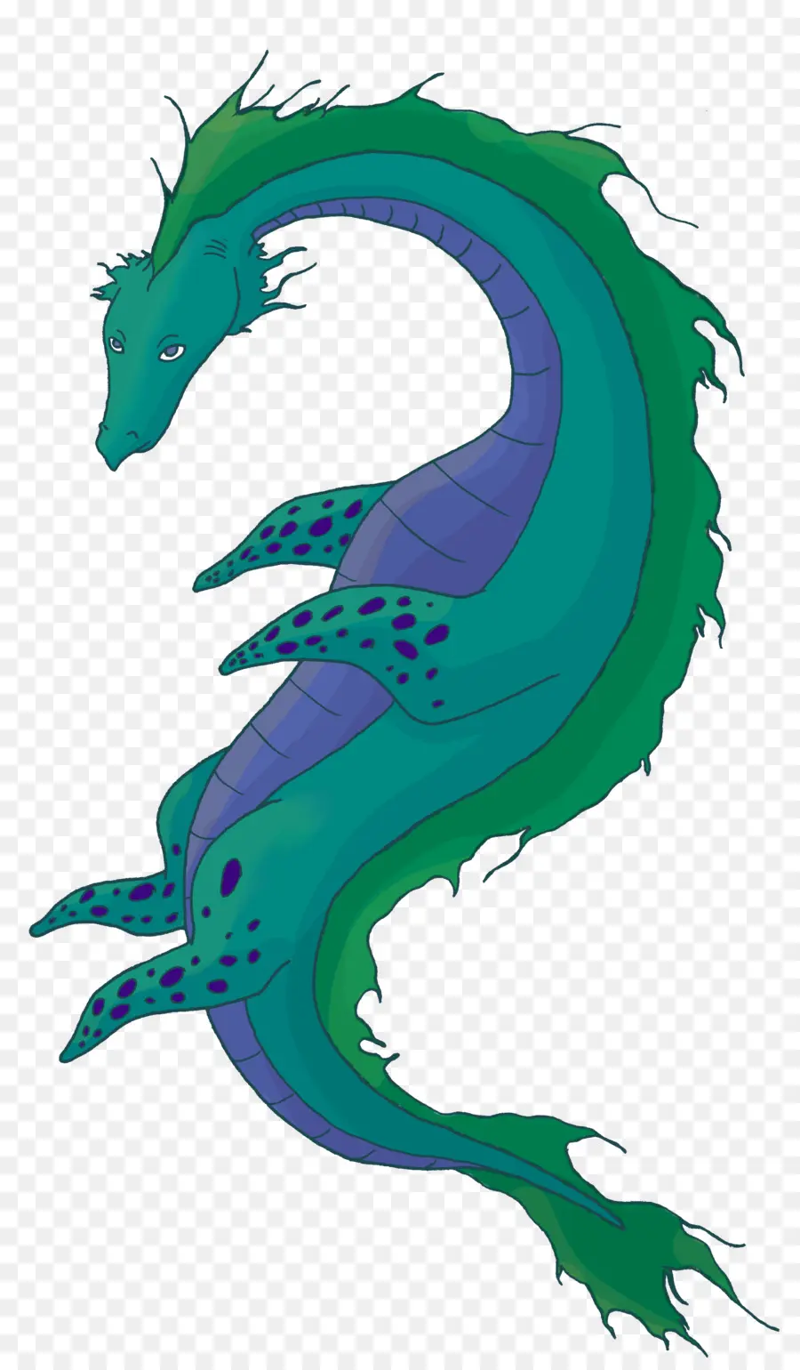 Dragon De Mer Vert，Mythique PNG