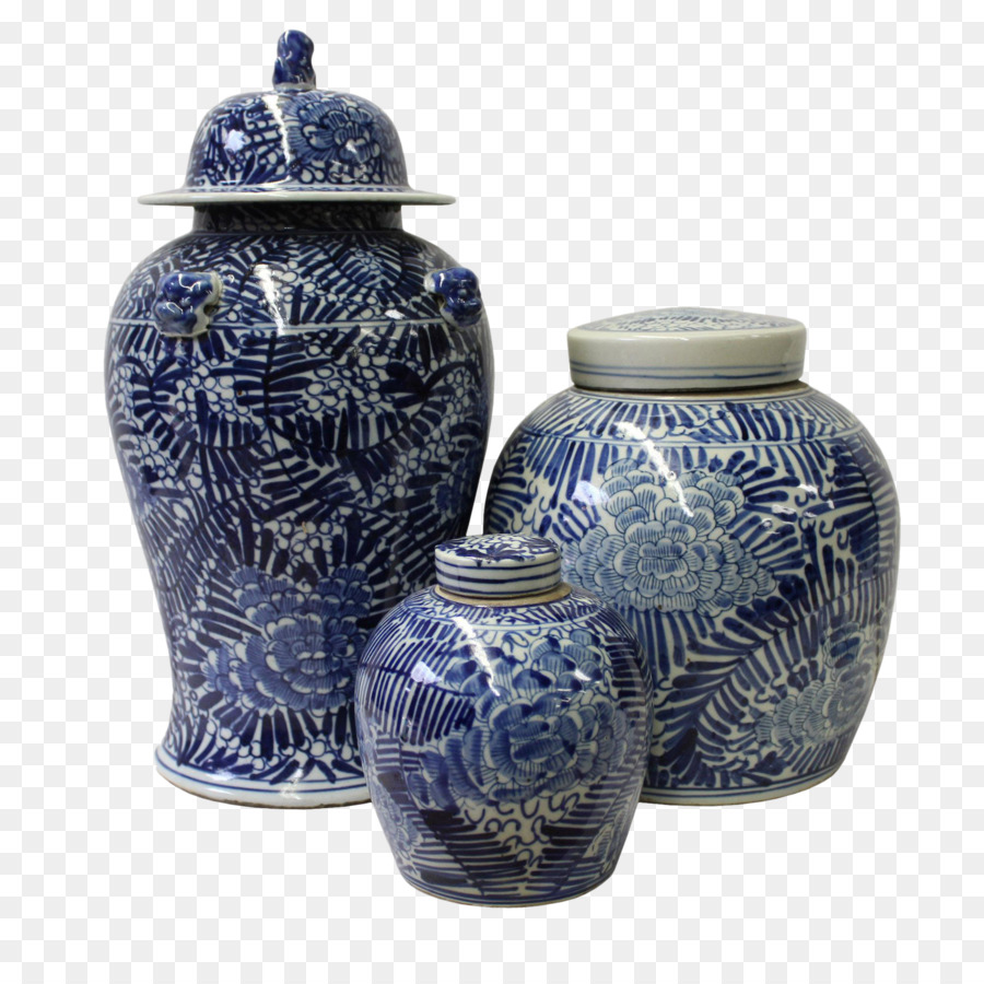 Vases Bleus，Céramique PNG