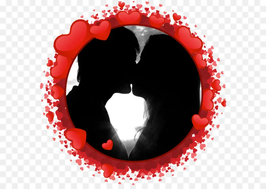 Baiser De Silhouette，Couple PNG