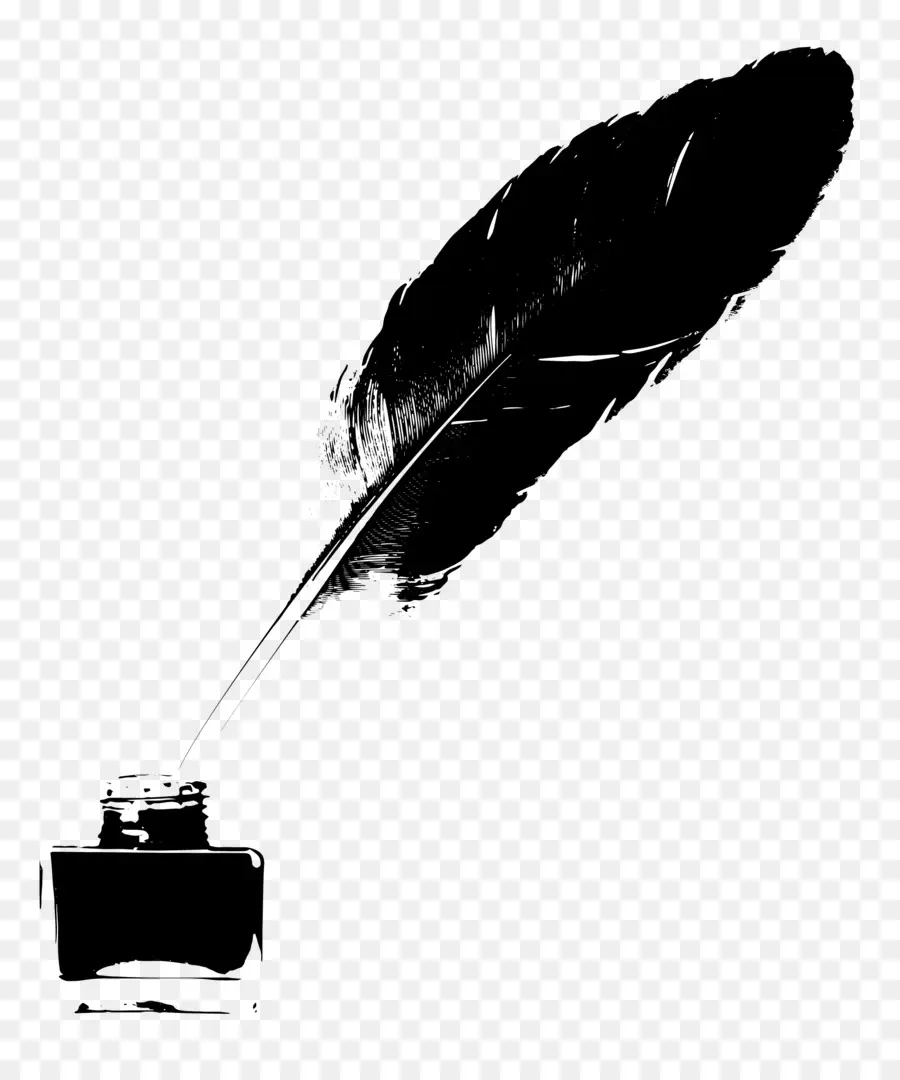 Plume De Plume，Bouteille D'encre PNG