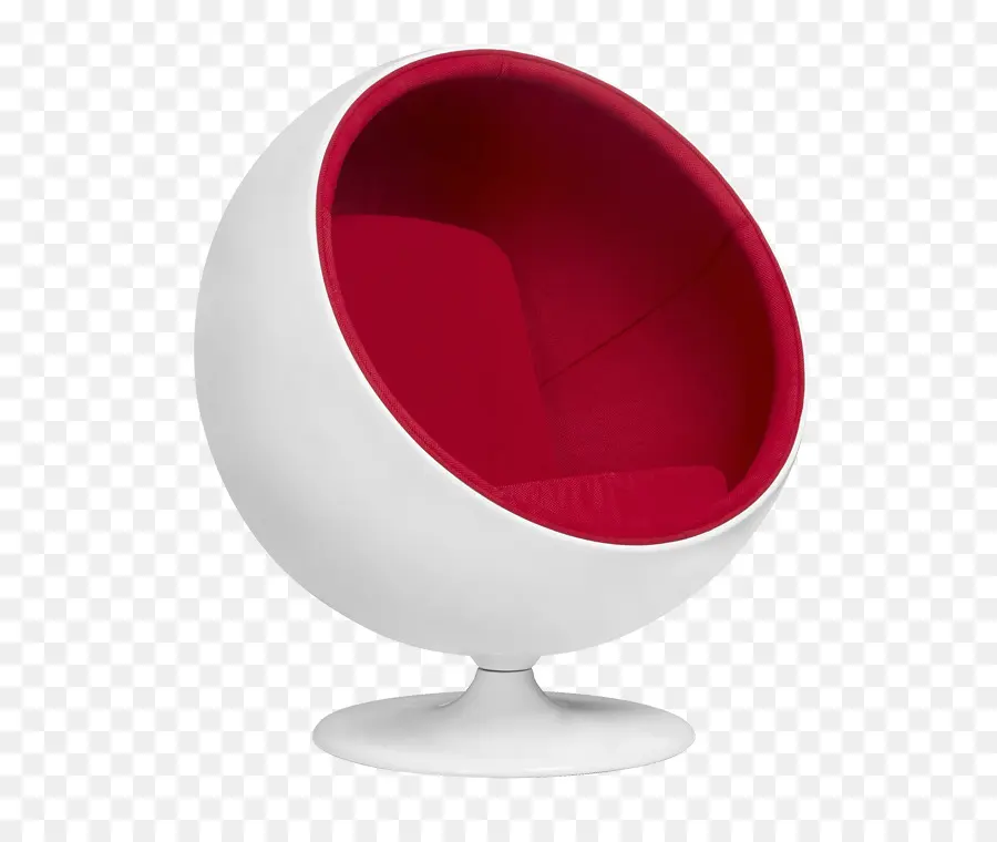 Chaise Boule，Intérieur Rouge PNG