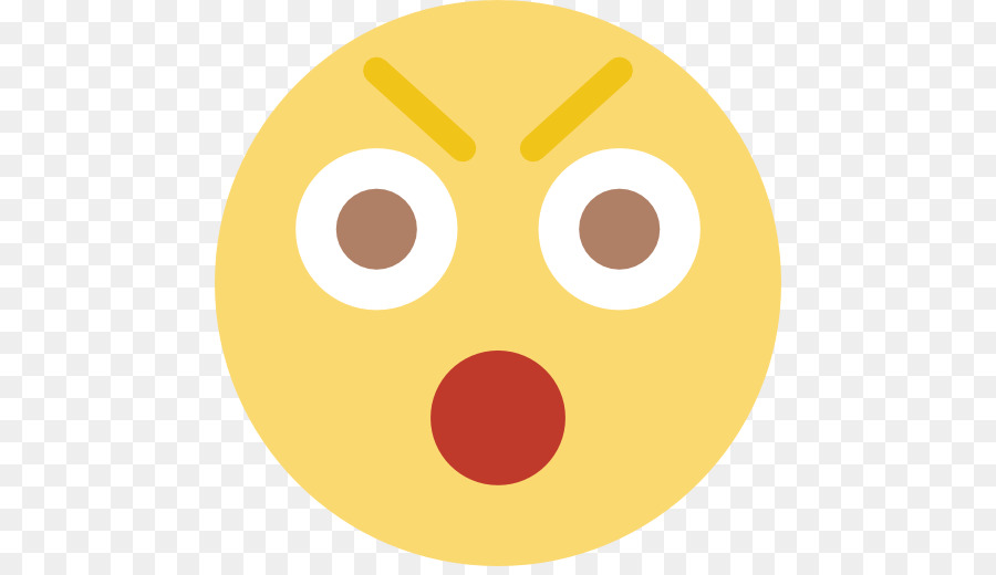 Emoji Surpris，Affronter PNG