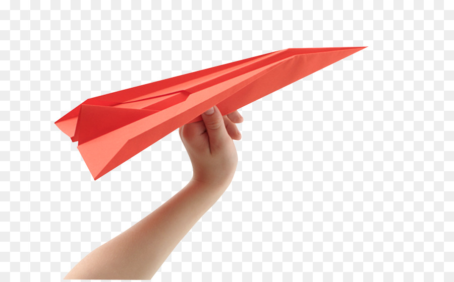 Avion En Papier Rouge，Papier PNG