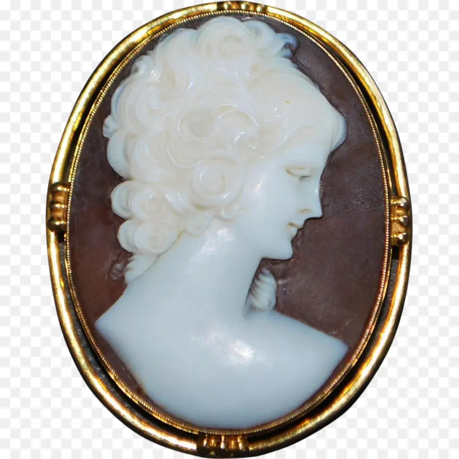 Broche Camée，Portrait PNG