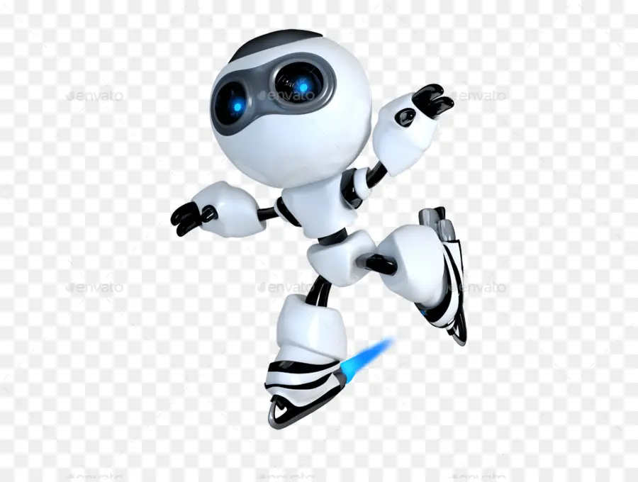 Robot Blanc，Mignon PNG