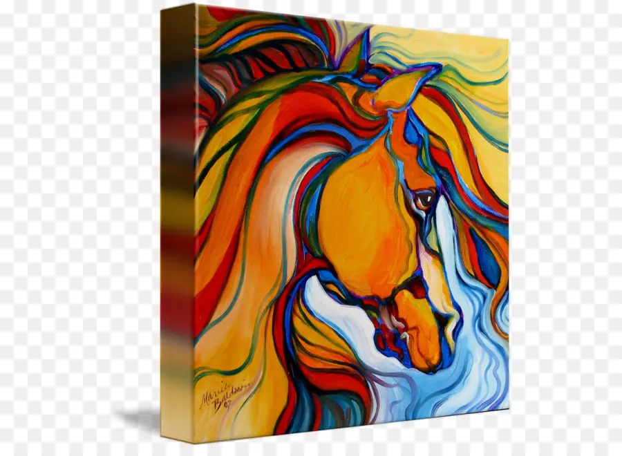 Cheval Coloré，Art PNG