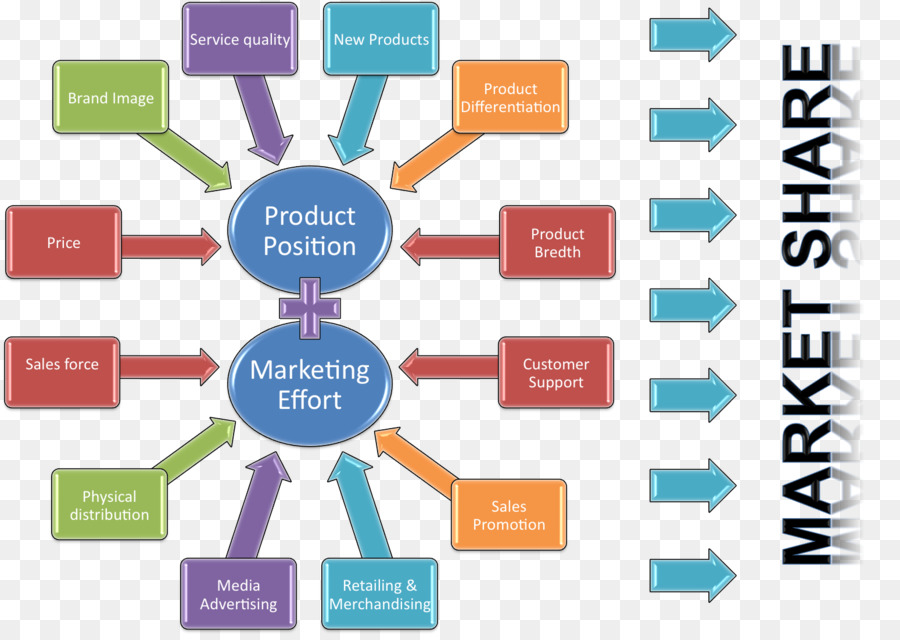 Diagramme De Part De Marché，Positionnement Du Produit PNG