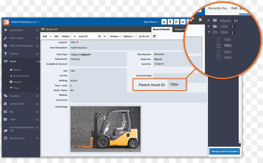 Logiciel De Gestion De Chariot élévateur，Gestion D'actifs PNG