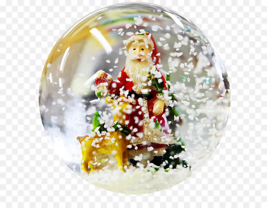 Boule à Neige，Père Noël PNG