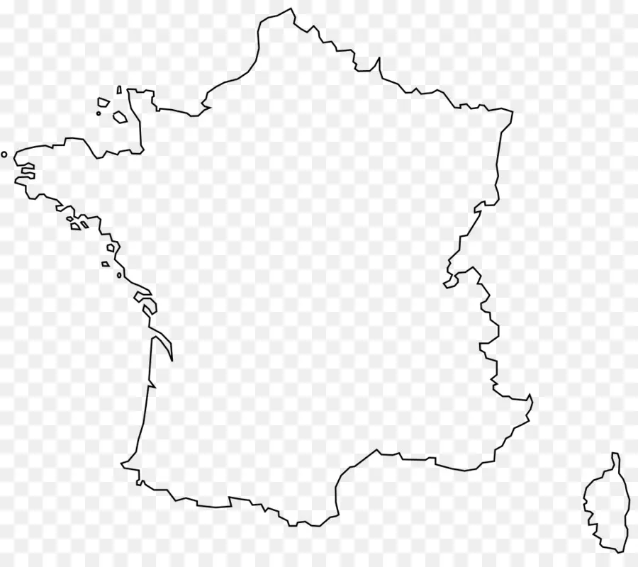 Carte De France，Contour PNG