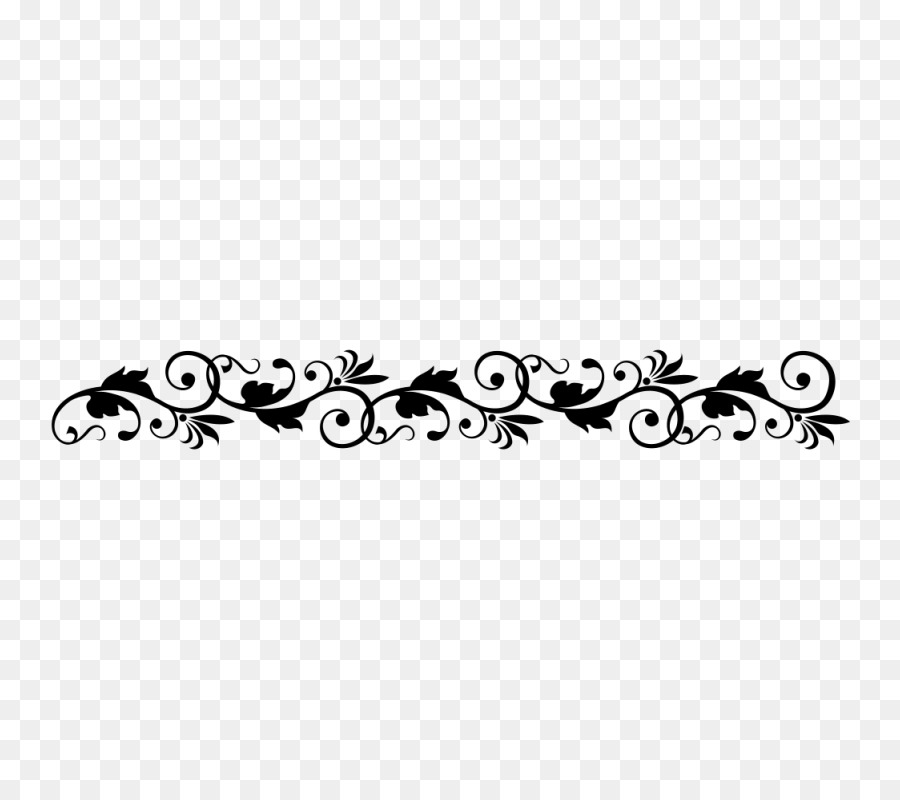 Motif Floral Noir，Conception PNG