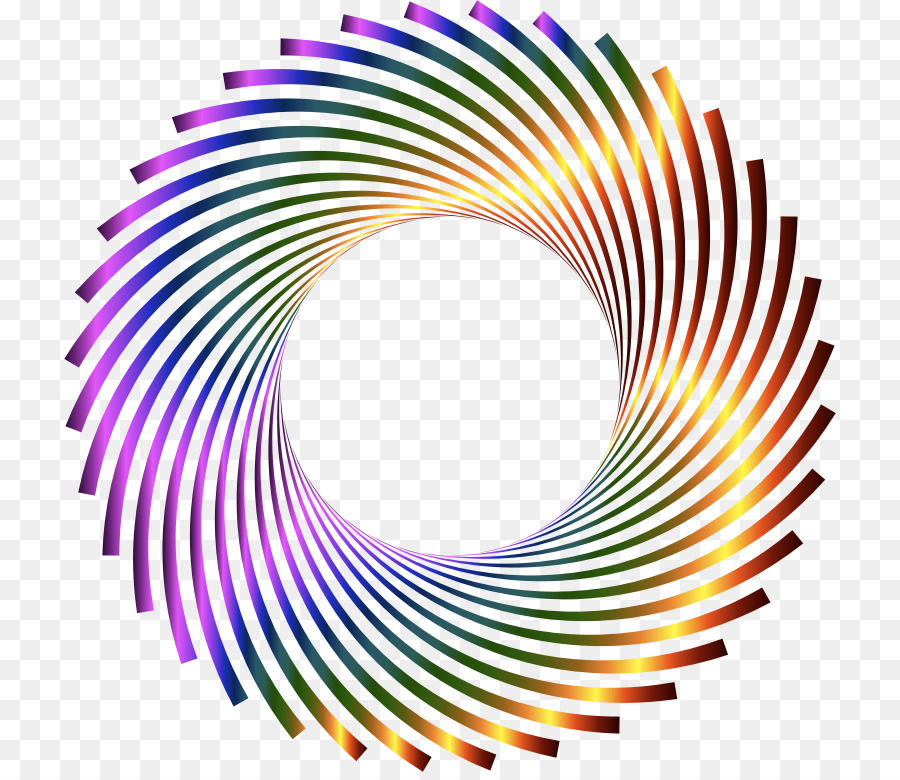 Spirale Colorée，Modèle PNG