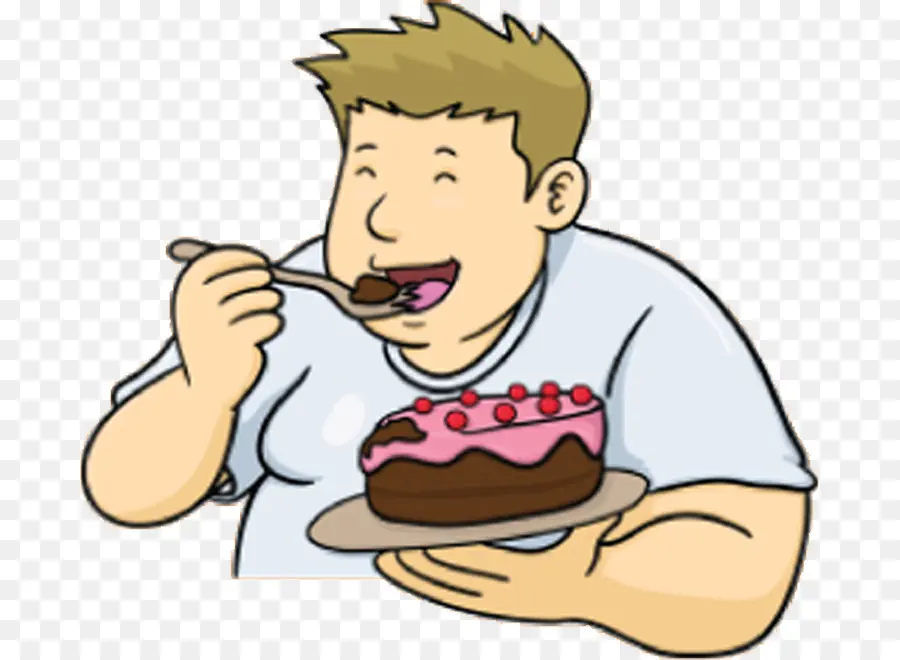 Homme Mangeant Du Gâteau，Dessert PNG