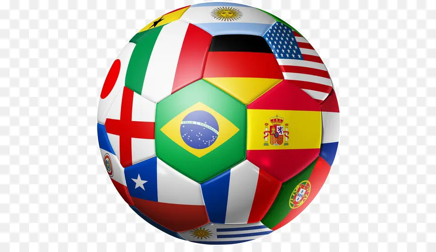 Ballon De Football，Drapeaux PNG