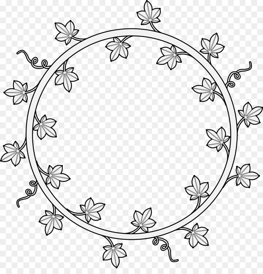 Cadre Floral，Cercle PNG