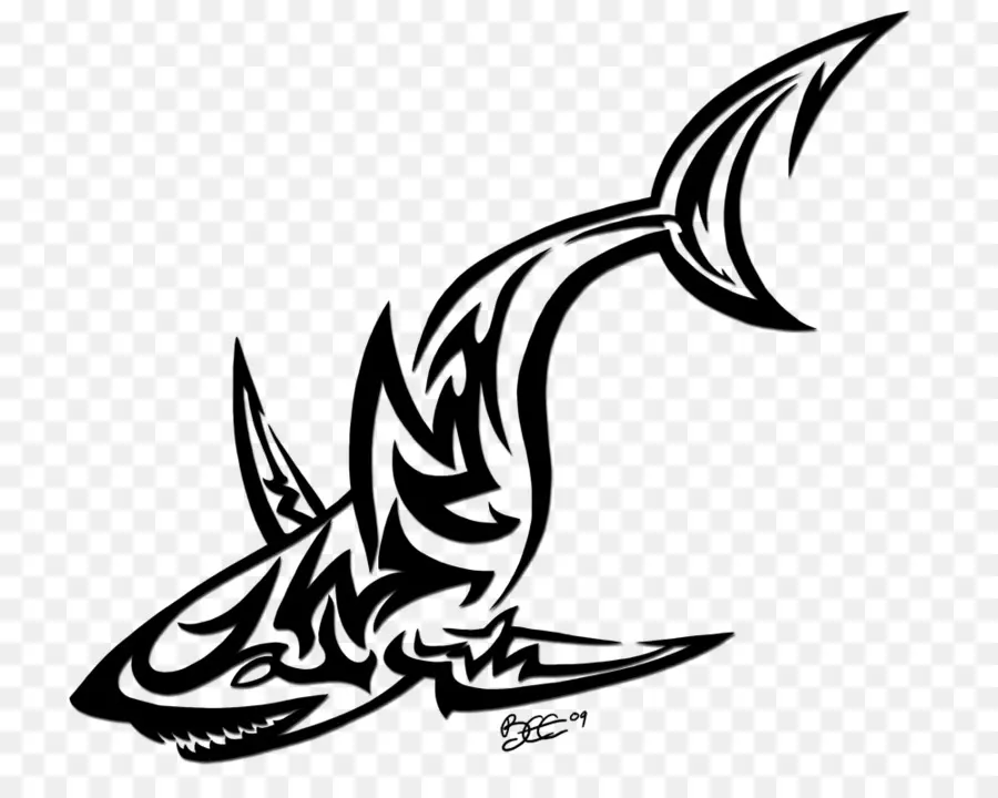 Requin Tribal，Tatouage PNG