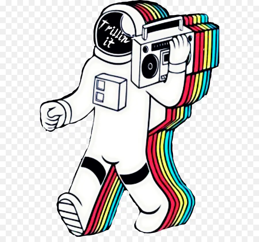 Astronaute，Boombox PNG