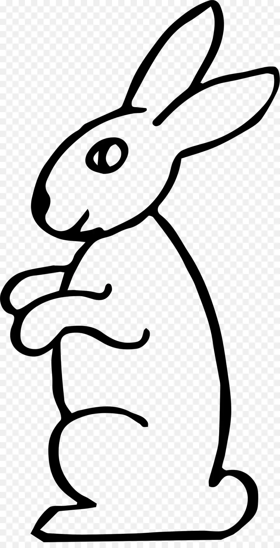 Dessin De Lapin，Contour PNG