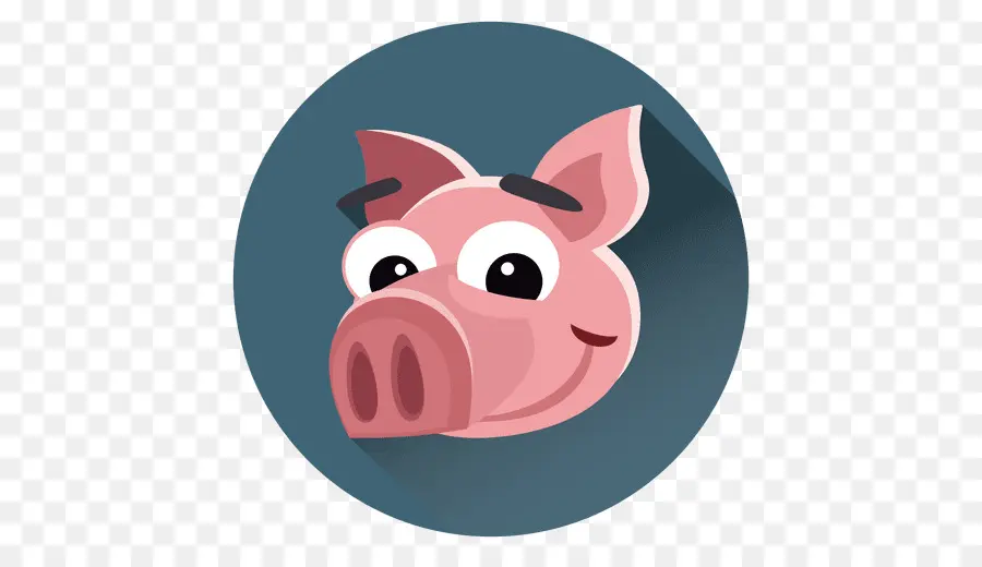 Visage De Cochon Rose，Mignon PNG