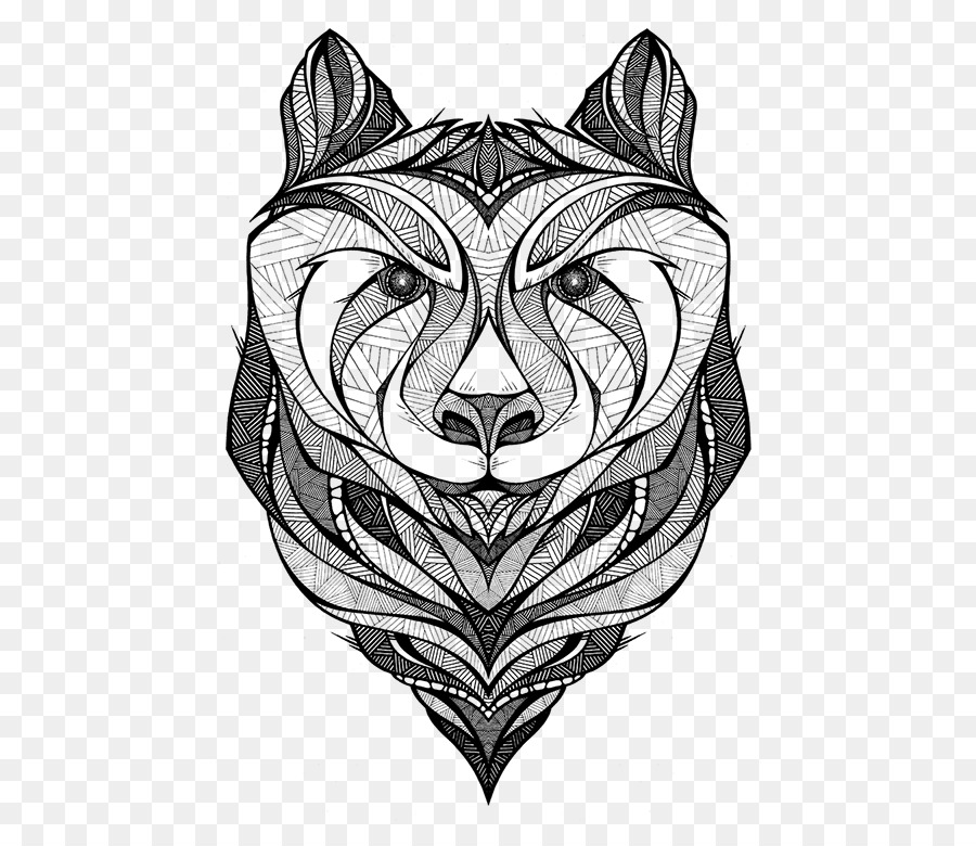 Illustration De L'ours，Noir Et Blanc PNG