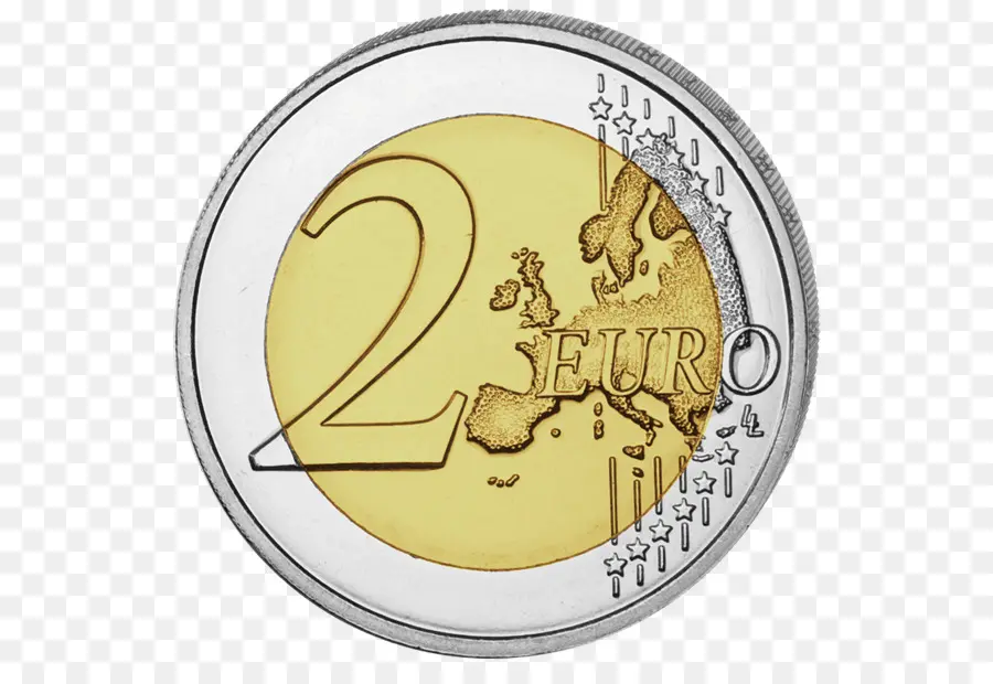 Pièce De Deux Euros，Euro PNG