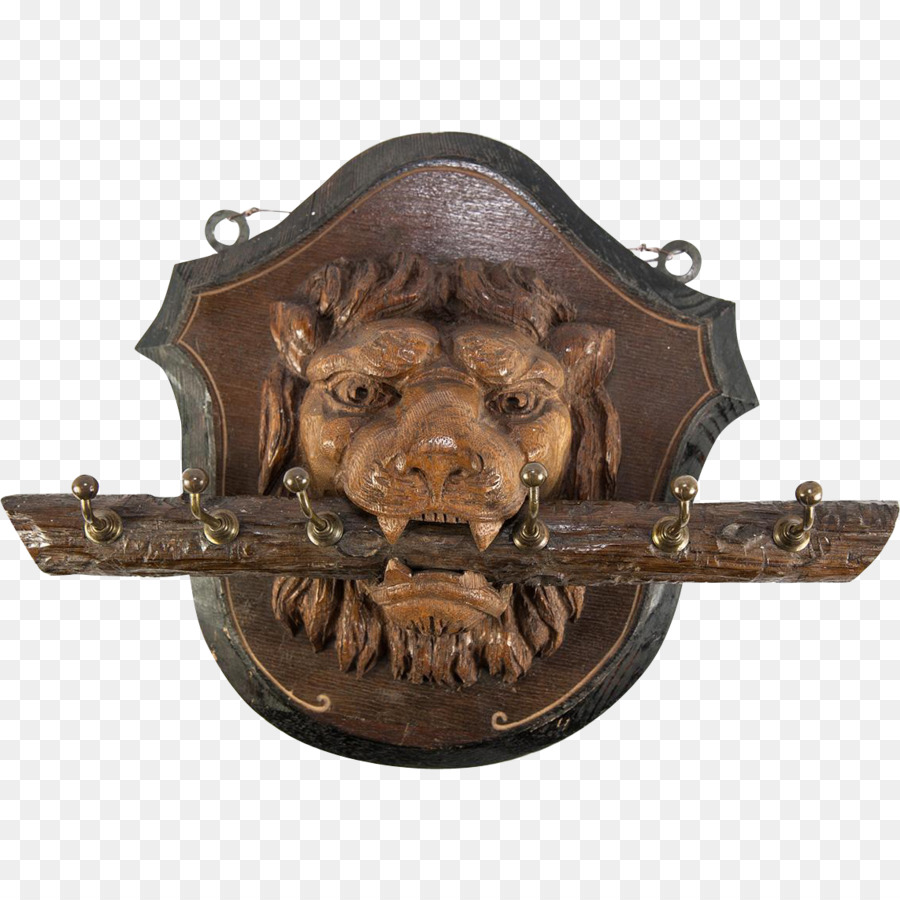 Tête De Lion，En Bois PNG