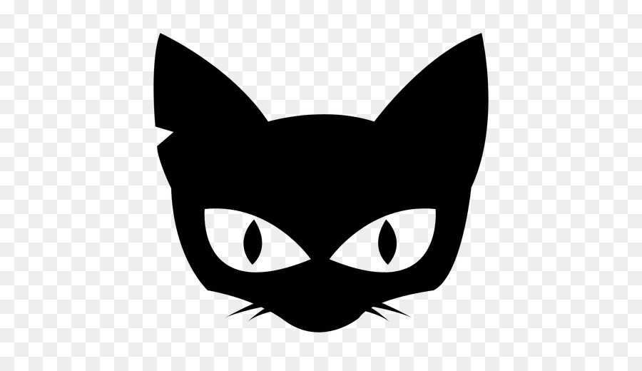 Visage De Chat Noir，Yeux PNG