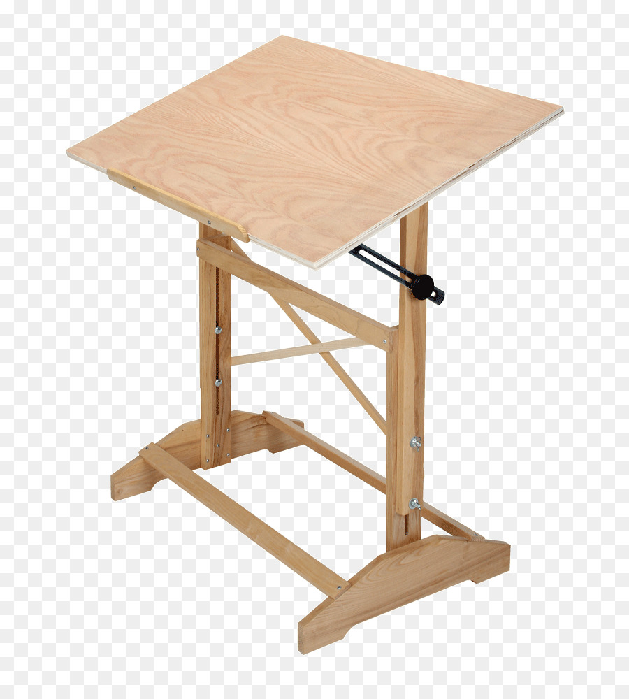 Table à Dessin En Bois，Réglable PNG