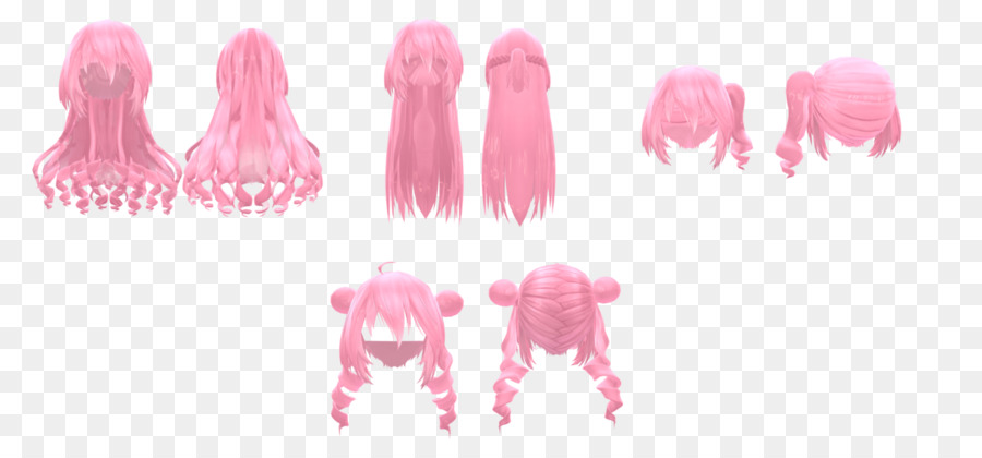 Cheveux Roses，Perruque PNG