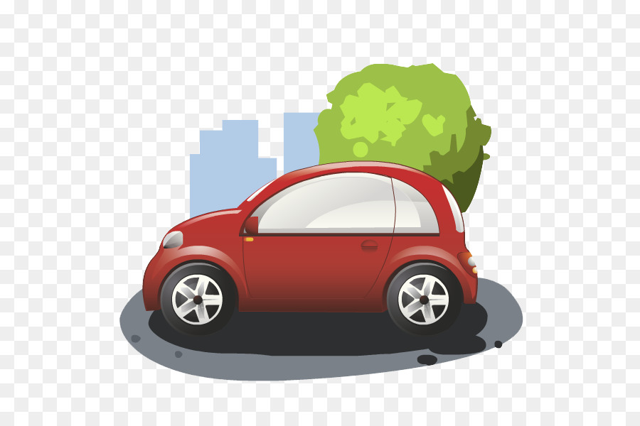 Voiture Rouge，Dessin Animé PNG