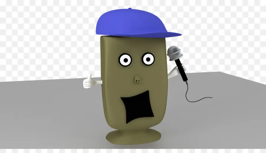 Personnage Animé，Microphone PNG